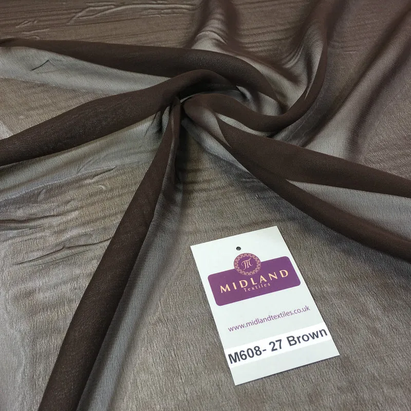 New Hi-Multi Caress Chiffon Sheer Fabric - Semi-Transparent 42" Wide M608