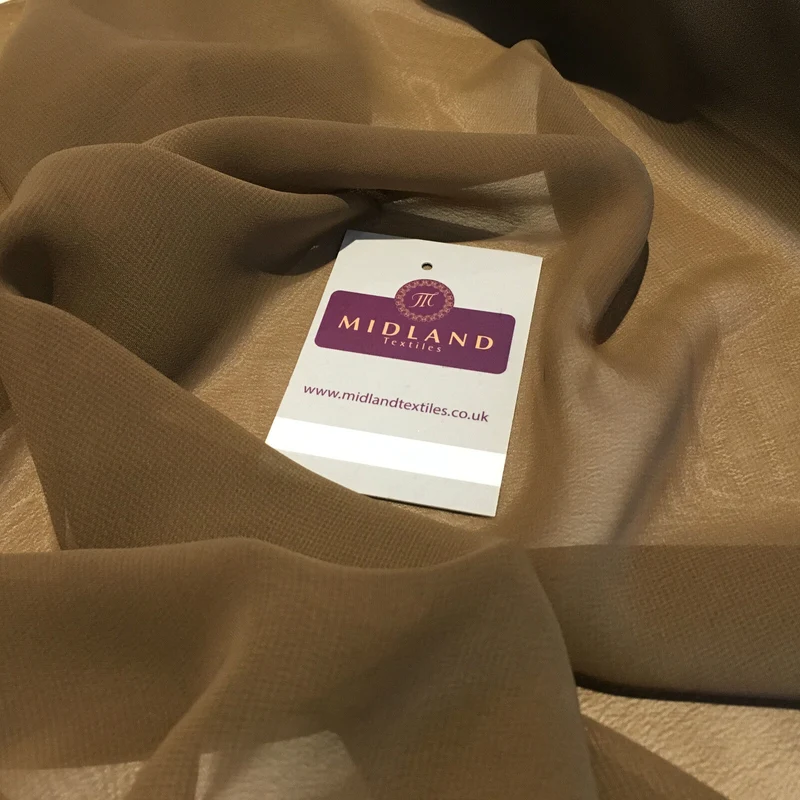 New Hi-Multi Caress Chiffon Sheer Fabric - Semi-Transparent 42" Wide M608