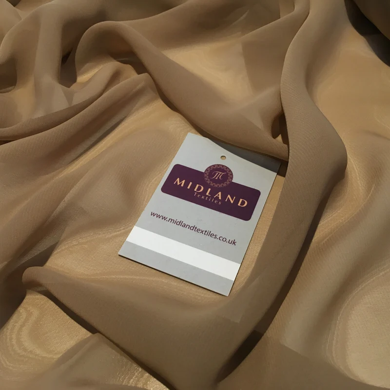 New Hi-Multi Caress Chiffon Sheer Fabric - Semi-Transparent 42" Wide M608