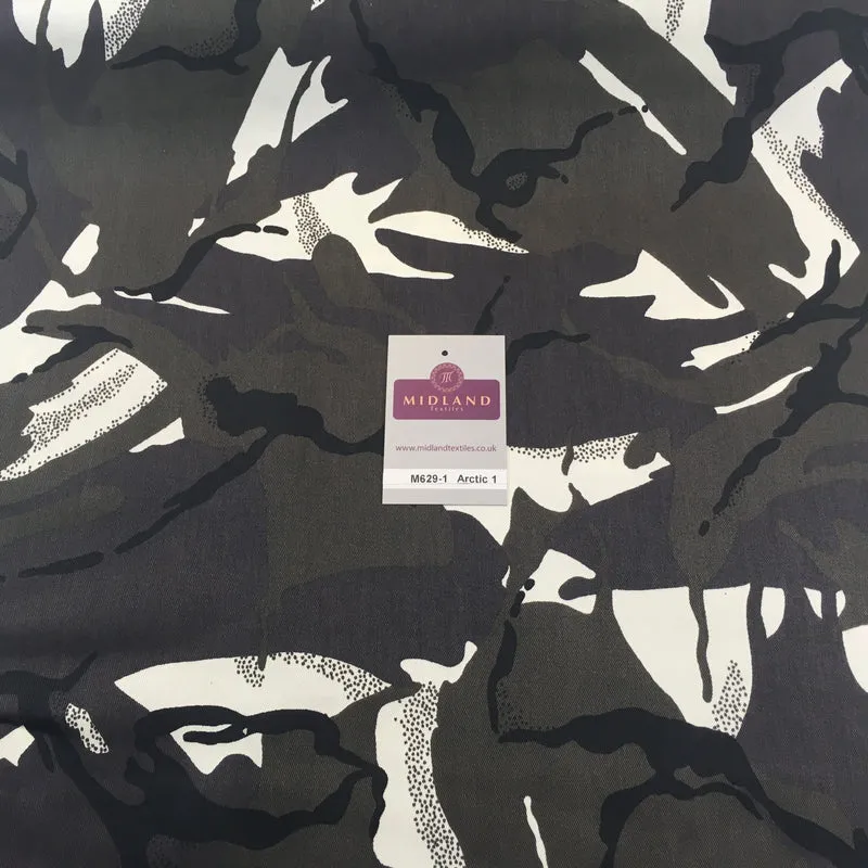 Army Military Camouflage 100% Cotton Drill Medium Weight Fabric 150cm M629 Mtex