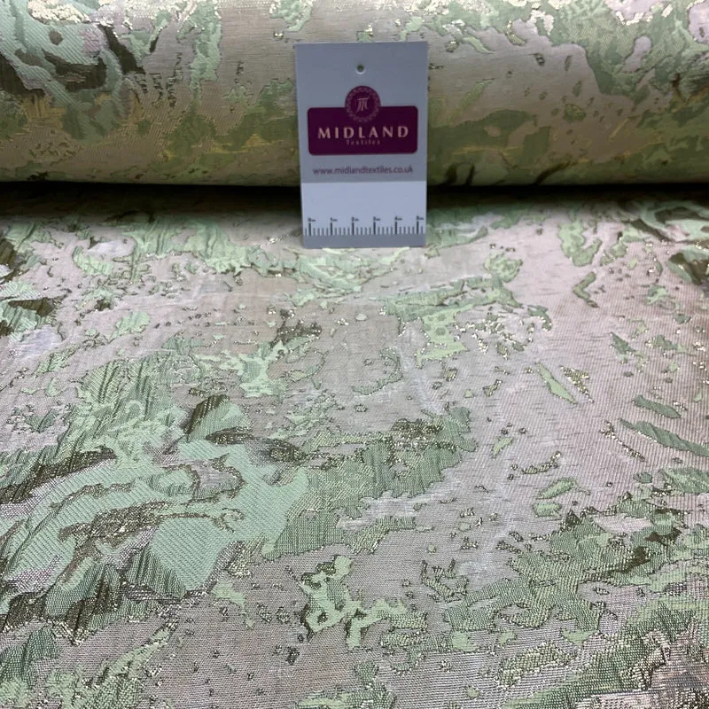£15 Indian Abstract banarsi brocade waistcoat wedding Fabric 140cm wide M1685