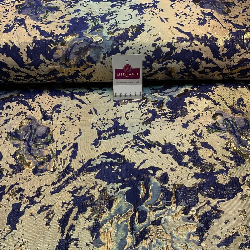 £15 Indian Abstract banarsi brocade waistcoat wedding Fabric 140cm wide M1685