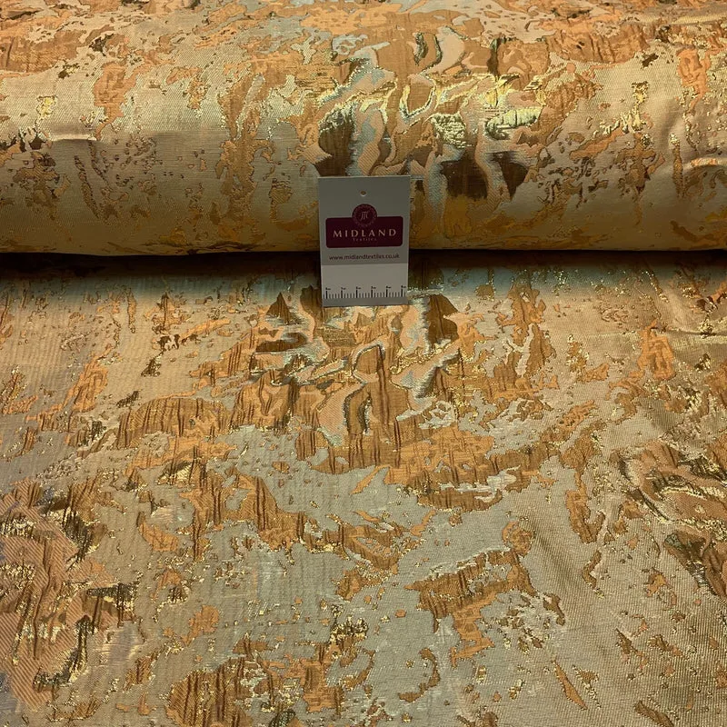 £15 Indian Abstract banarsi brocade waistcoat wedding Fabric 140cm wide M1685