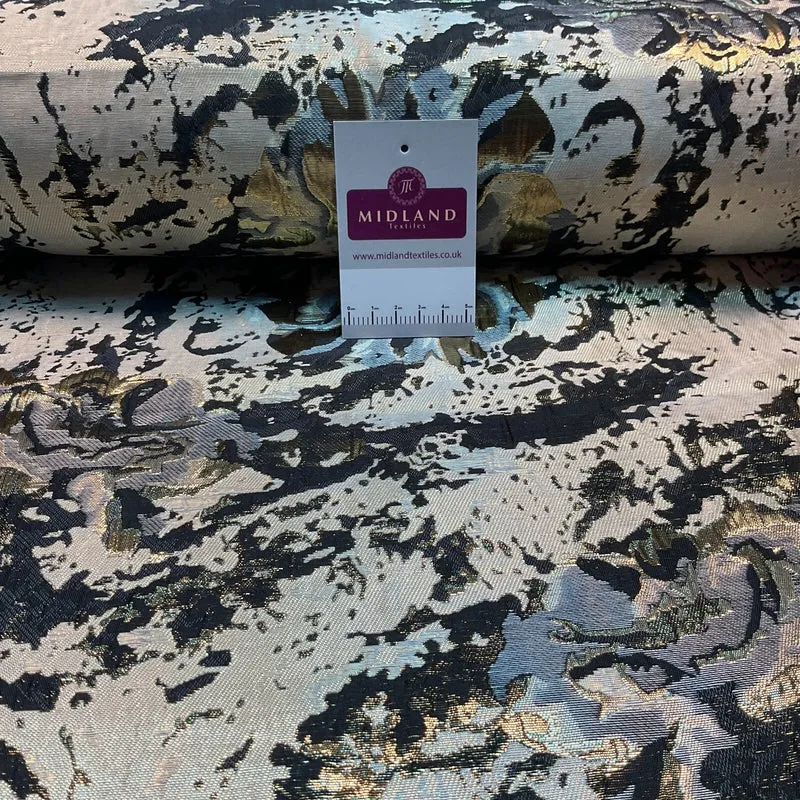 £15 Indian Abstract banarsi brocade waistcoat wedding Fabric 140cm wide M1685