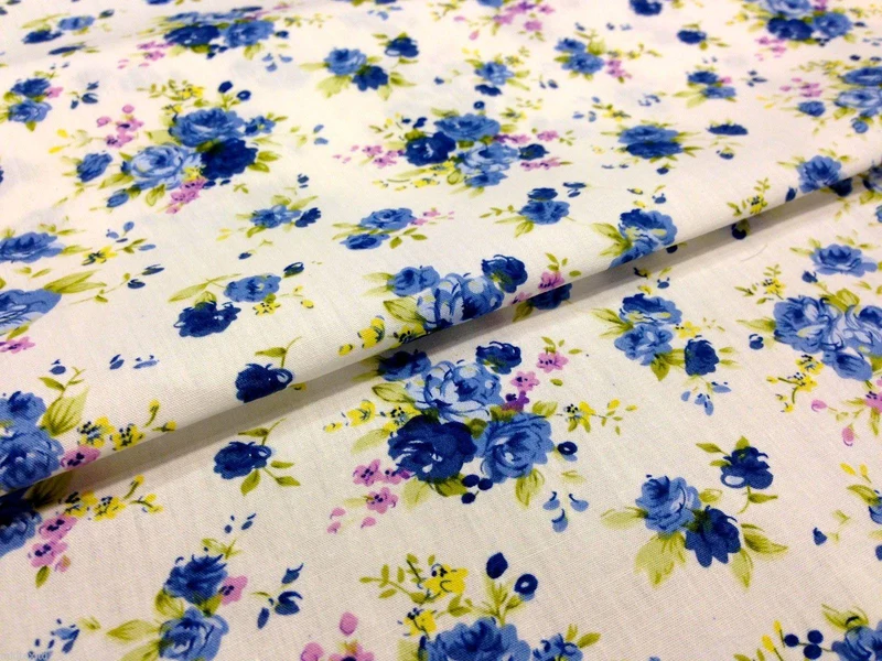 Cath Kidston Inspired Floral 100% Cotton Printed Fabric £6.99/metre 58" M123 Mtex