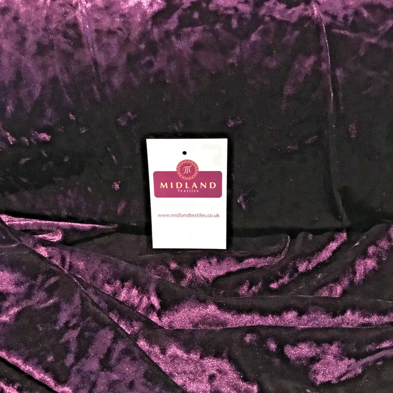 Ice Crushed plush Velvet ideal for Dress Fabric 58" Wide M796 Mtex