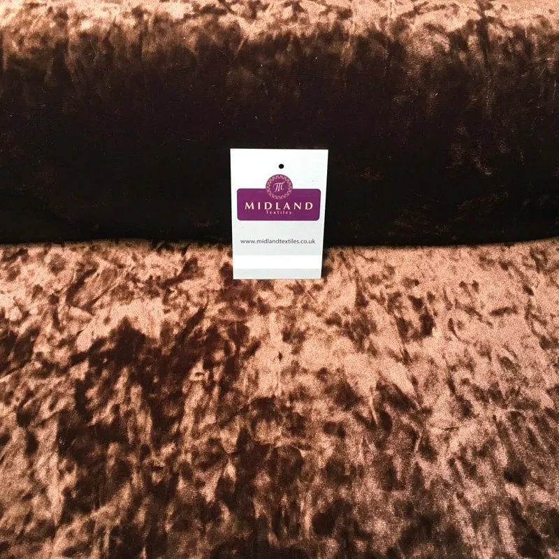 Ice Crushed plush Velvet ideal for Dress Fabric 58" Wide M796 Mtex