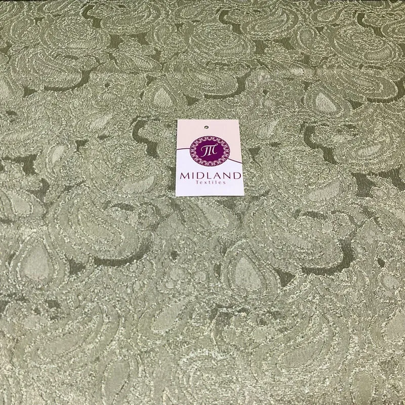 Satin Floral Jacquard Perfect for Dresses, Skirt Fabric 150cm wide M1755