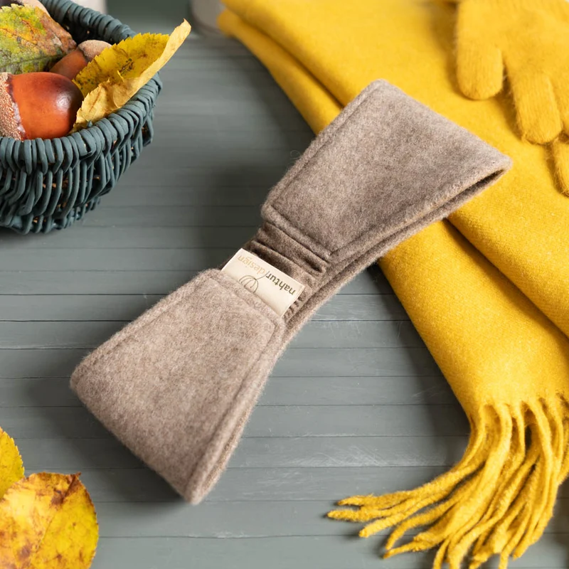 Premium Stirnband aus mongolischer Merinowolle
