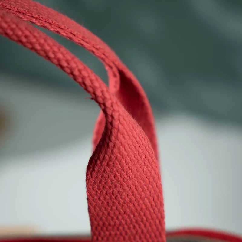 Kleine Handtasche aus Loden & Leinen