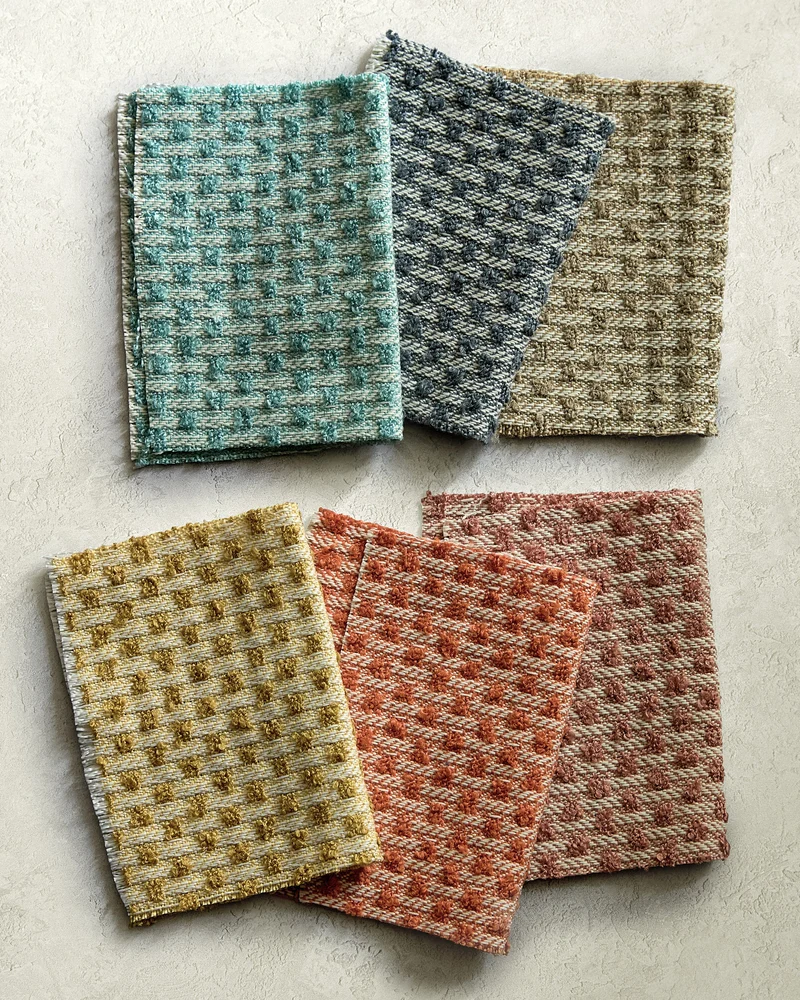 Bouclé Checkerboard - aqua
