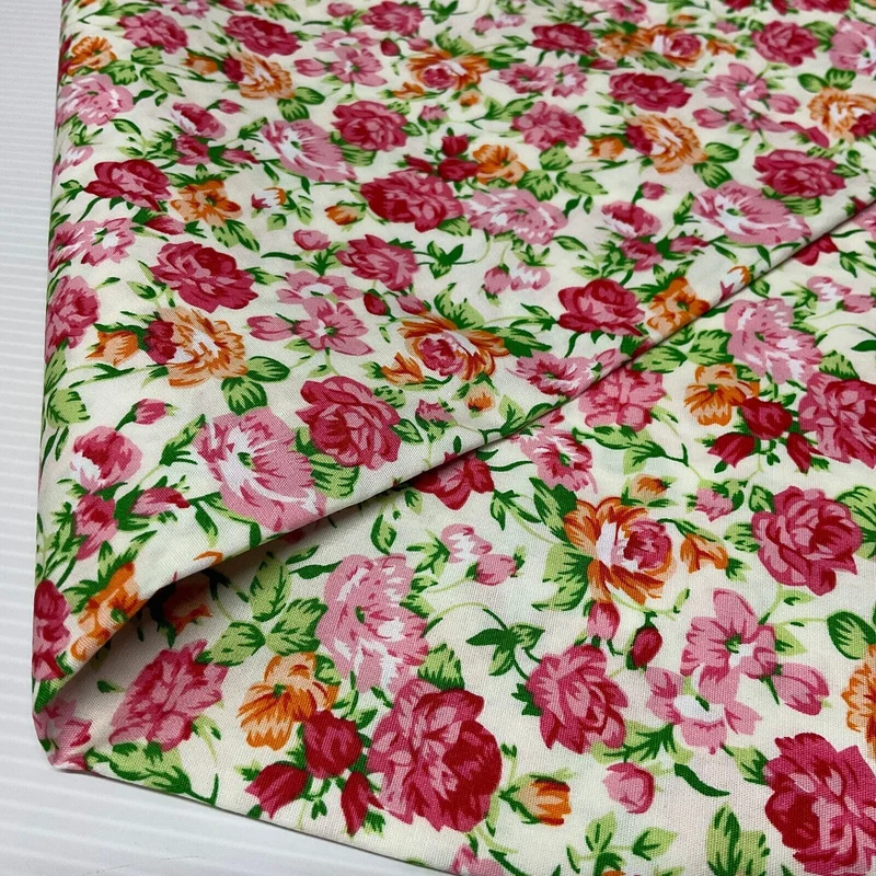 Floral Florence Bunch Cotton Poplin dress Fabric Sold by the meter M1893