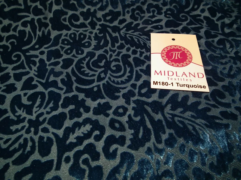 Floral Burnout 2-Way Stretch Velvet Fabric 58" M180