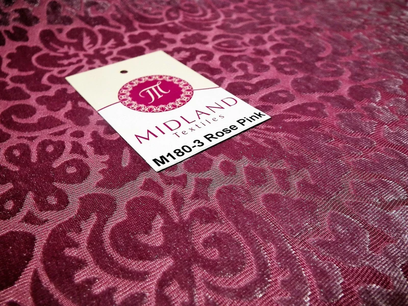 Floral Burnout 2-Way Stretch Velvet Fabric 58" M180