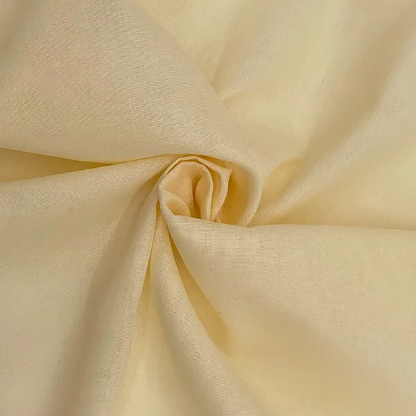Cream Fire-Retardant Muslin Fabric - 100% Cotton - 150cm Wide M1984-3