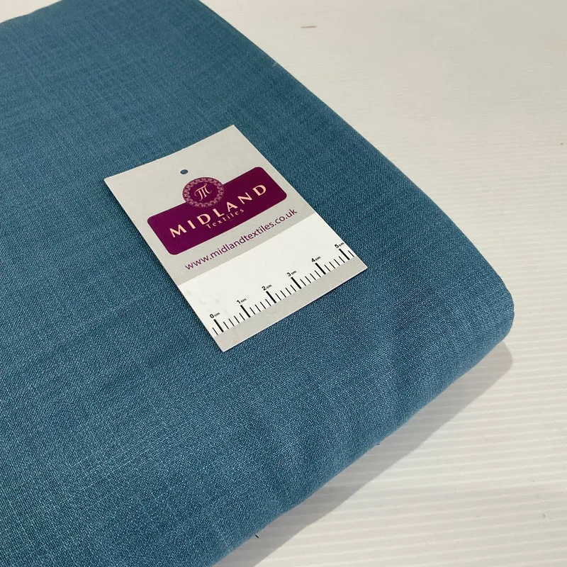 Plain Cotton Linen ideal for dress skirt blouses 100cm wide fabric M1968