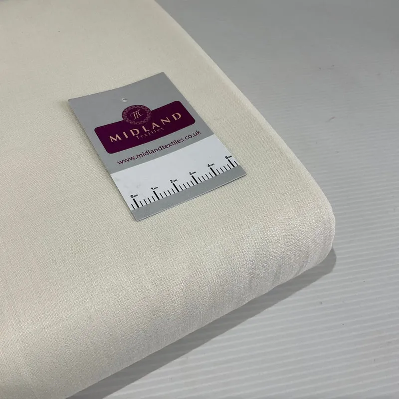 Plain Cotton Linen ideal for dress skirt blouses 100cm wide fabric M1968