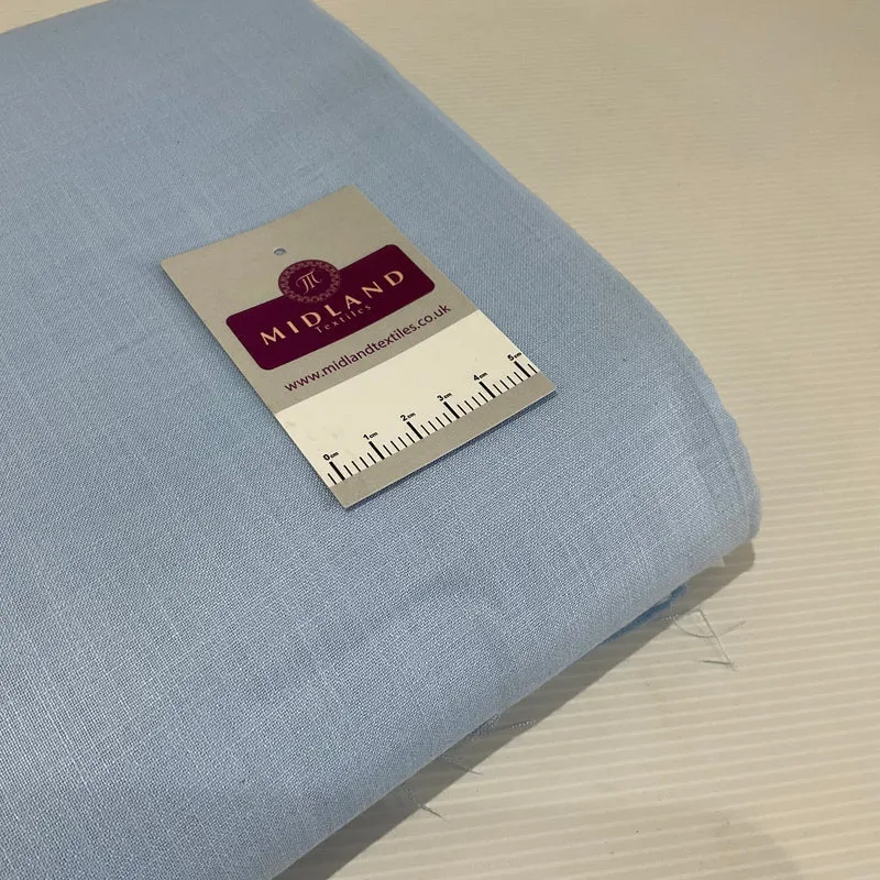 Plain Cotton Linen ideal for dress skirt blouses 100cm wide fabric M1968