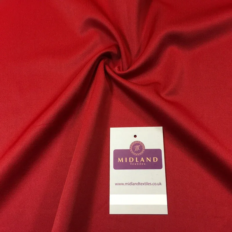 Red scuba crepe plain dress fabric 58" M720-55 Mtex