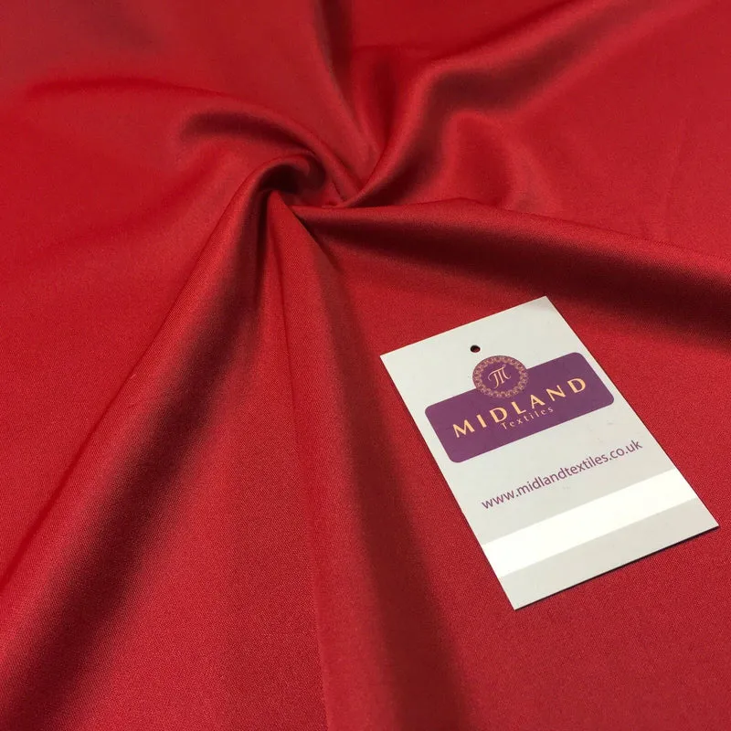 Red scuba crepe plain dress fabric 58" M720-55 Mtex