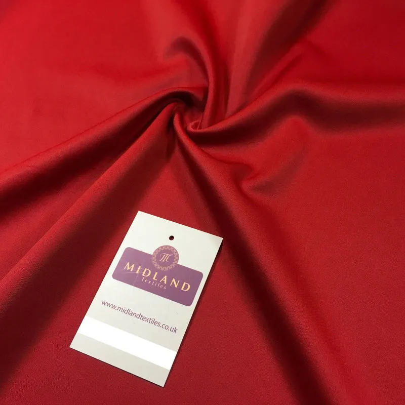 Red scuba crepe plain dress fabric 58" M720-55 Mtex