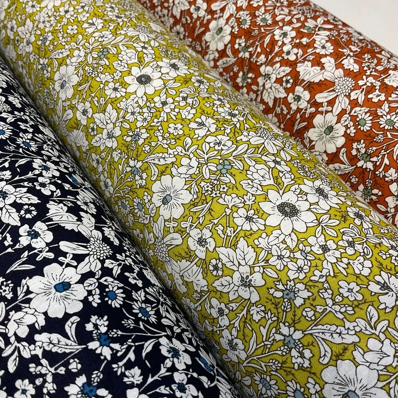 Soft Touch 100% Cotton small Floral printed dress fabric M1647