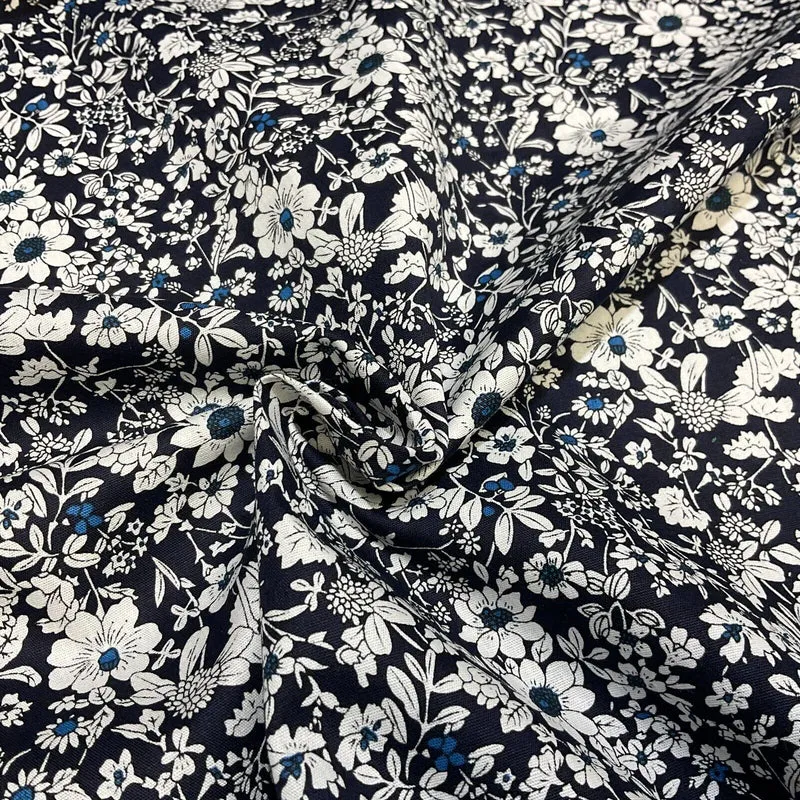 Soft Touch 100% Cotton small Floral printed dress fabric M1647