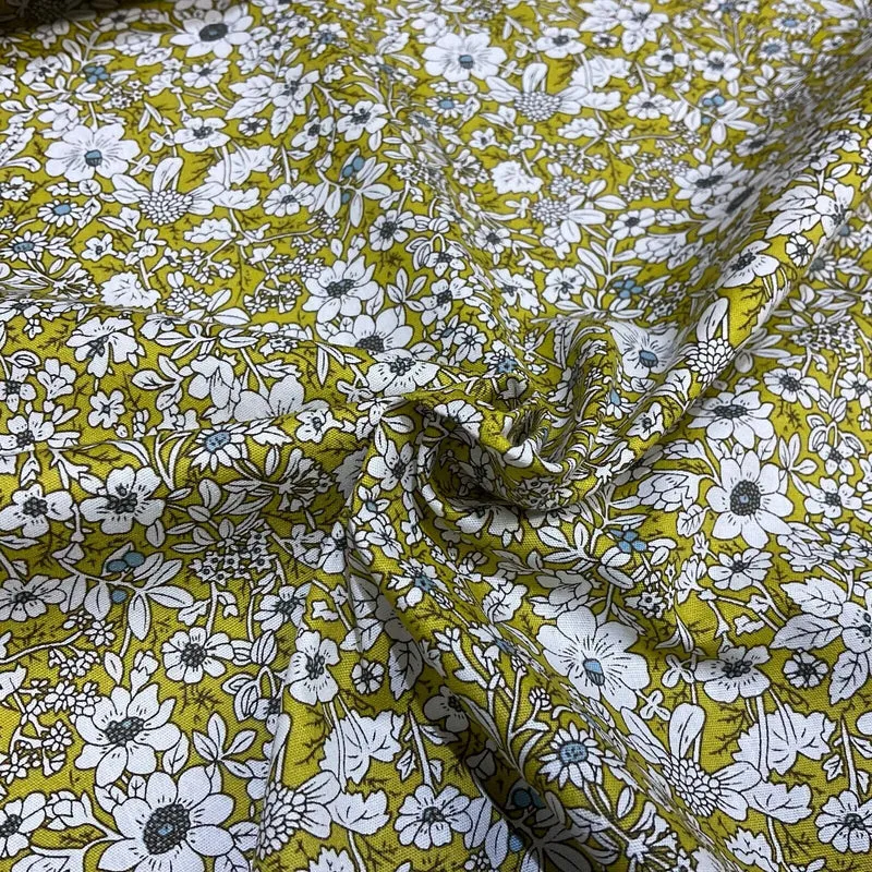 Soft Touch 100% Cotton small Floral printed dress fabric M1647