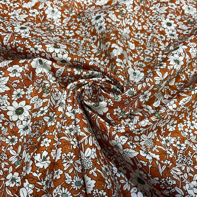 Soft Touch 100% Cotton small Floral printed dress fabric M1647