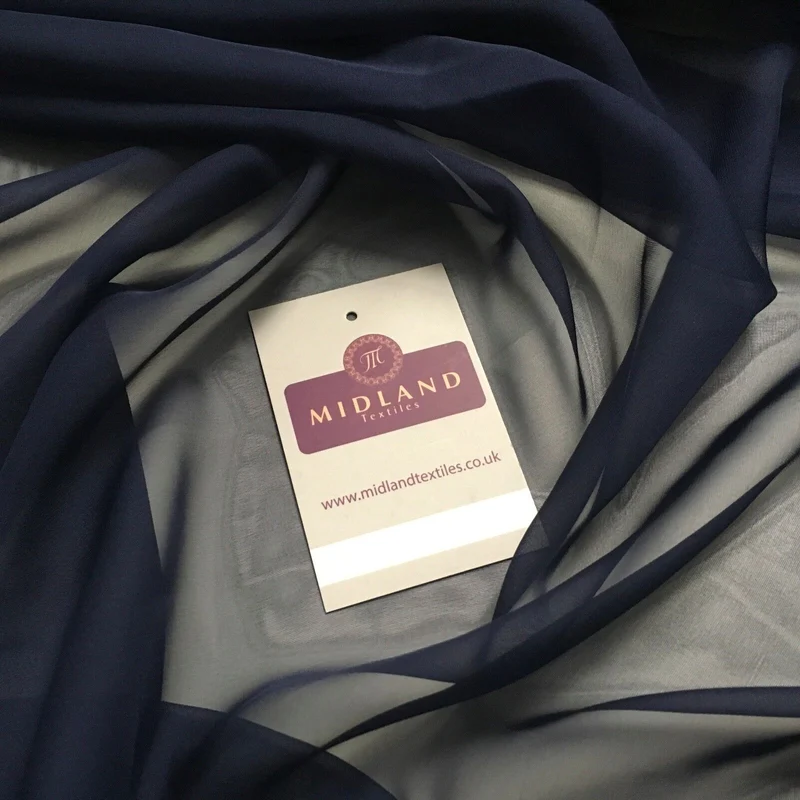Plain Cationic Chiffon Fabric 57" Wide - Premium Lightweight MD895