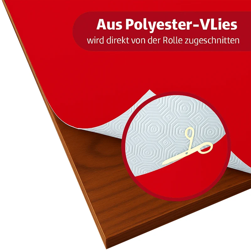Tischpolster casino rot eckig