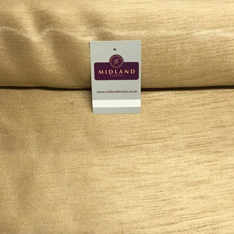 £3.50 Shimmer Raw Faux Silk Dupion Dress Fabric 45" Wide M805 Mtex