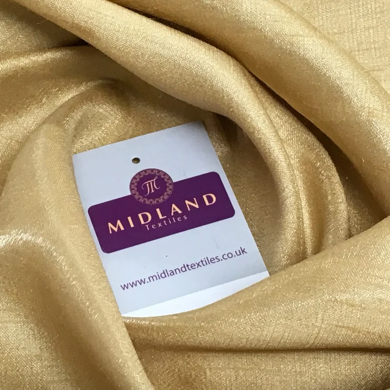£3.50 Shimmer Raw Faux Silk Dupion Dress Fabric 45" Wide M805 Mtex