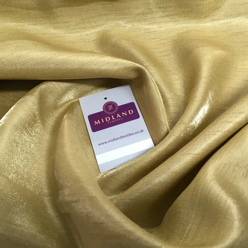 £3.50 Shimmer Raw Faux Silk Dupion Dress Fabric 45" Wide M805 Mtex