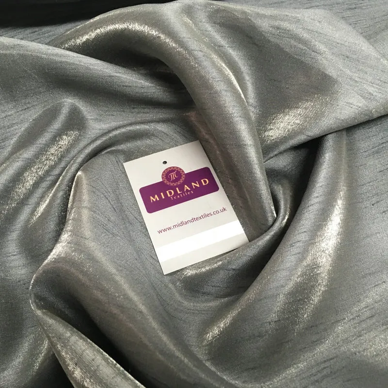 £3.50 Shimmer Raw Faux Silk Dupion Dress Fabric 45" Wide M805 Mtex