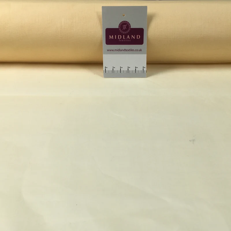100% Cotton Organdie stiff lightweight fabric used for lining 43" M689