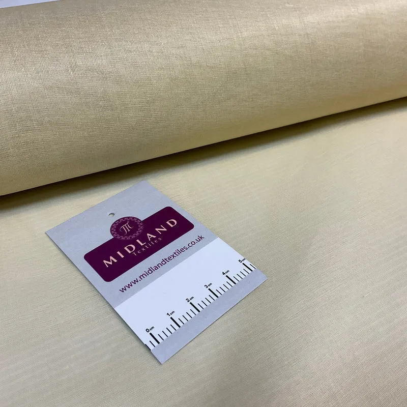 100% Cotton Organdie stiff lightweight fabric used for lining 43" M689