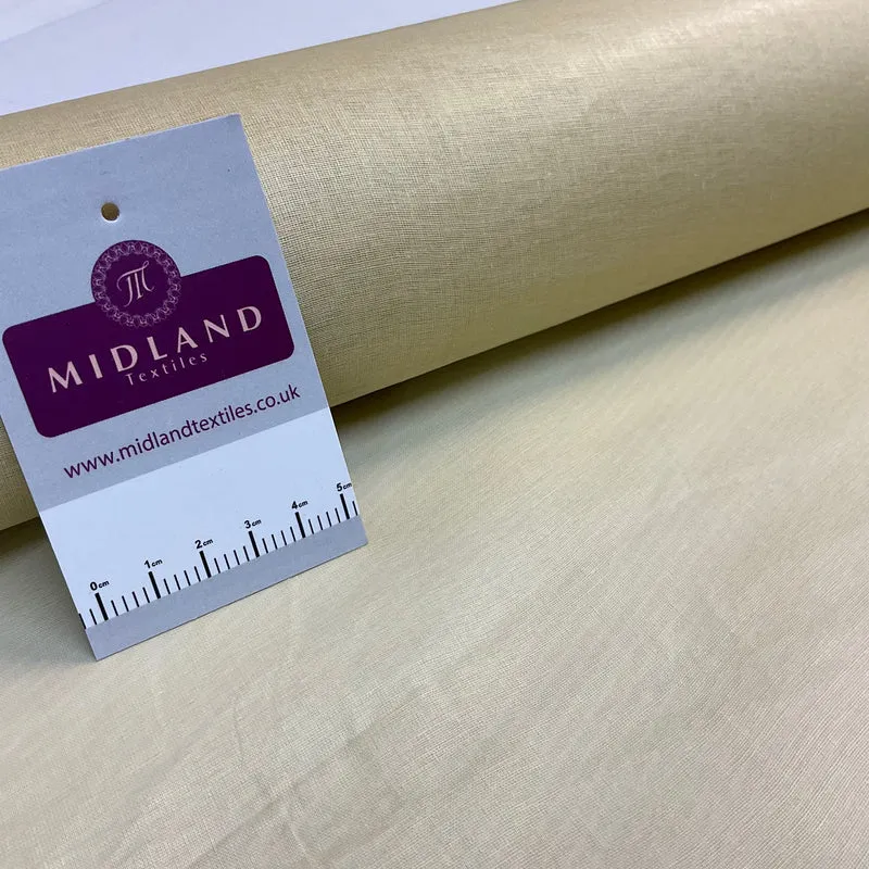 100% Cotton Organdie stiff lightweight fabric used for lining 43" M689