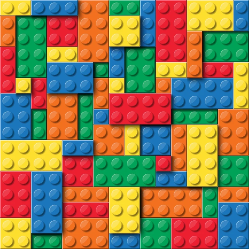 3D Building Blocks Little Johnny 3D Digital Printed 100% Cotton Fabric – 150cm Wide M2028-6