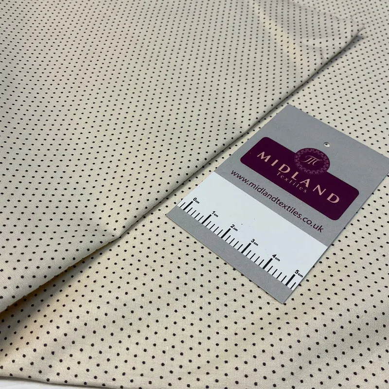 Micro dot spot Cotton Poplin dress Fabric Sold by the meter M1897