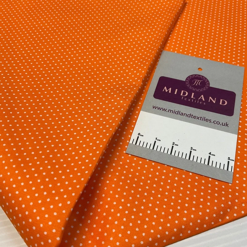 Micro dot spot Cotton Poplin dress Fabric Sold by the meter M1897