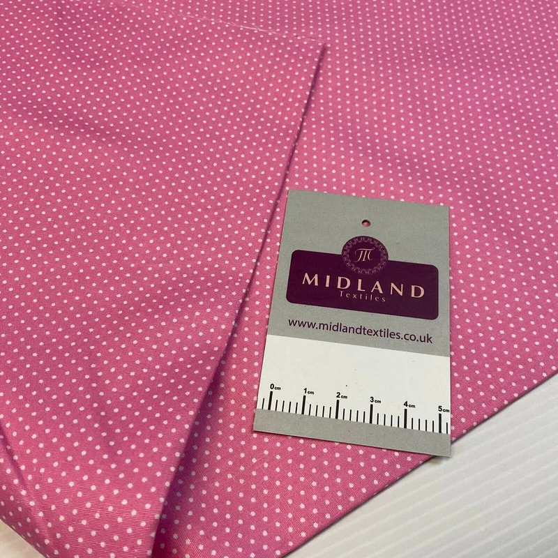 Micro dot spot Cotton Poplin dress Fabric Sold by the meter M1897