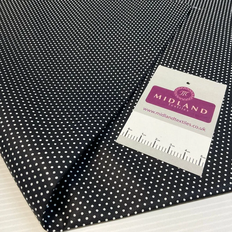 Micro dot spot Cotton Poplin dress Fabric Sold by the meter M1897