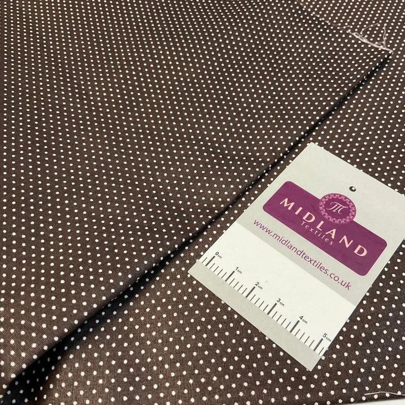 Micro dot spot Cotton Poplin dress Fabric Sold by the meter M1897