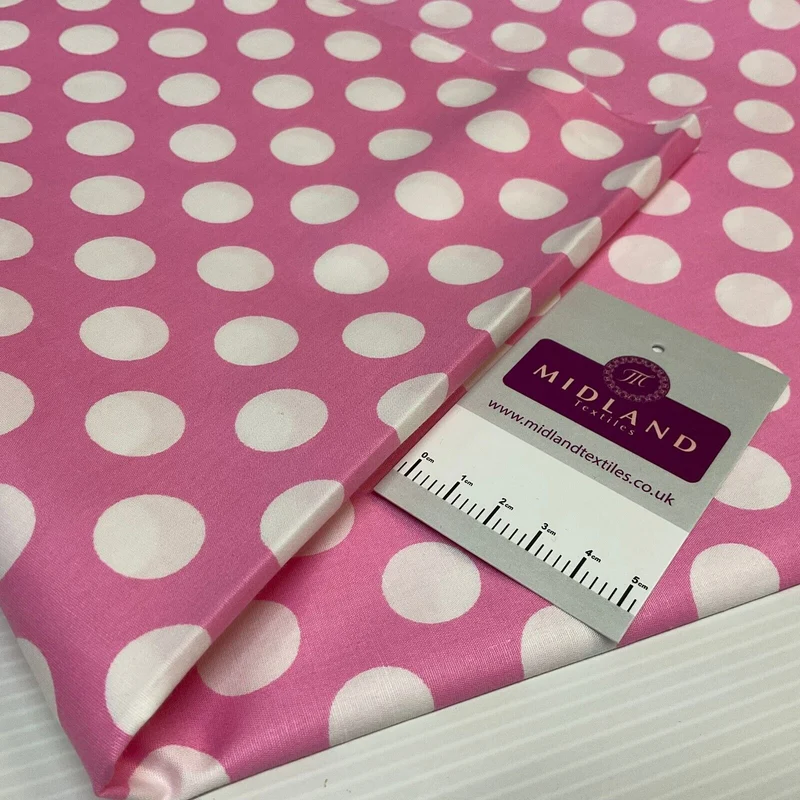 Polka dot spot Cotton Poplin dress Fabric Sold by the meter M1896