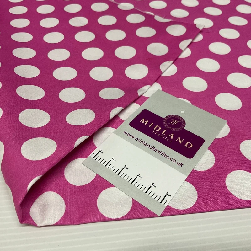 Polka dot spot Cotton Poplin dress Fabric Sold by the meter M1896