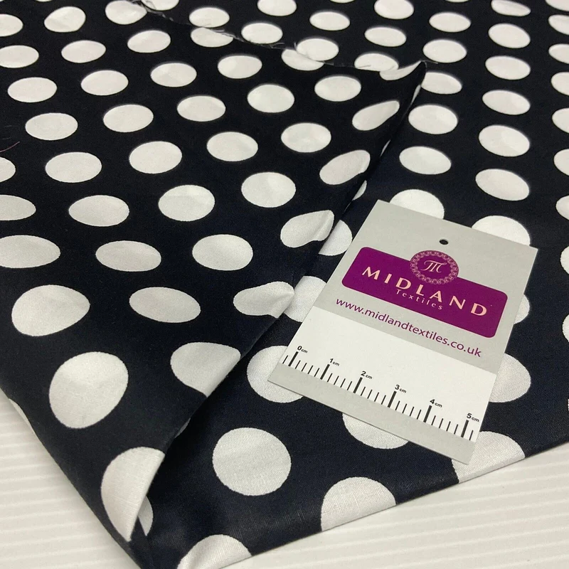 Polka dot spot Cotton Poplin dress Fabric Sold by the meter M1896