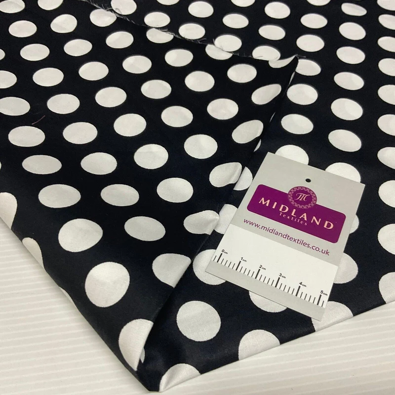 Polka dot spot Cotton Poplin dress Fabric Sold by the meter M1896