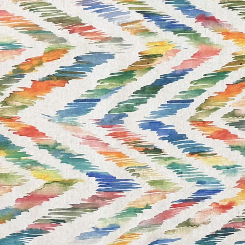 Jacquard Tischdecke beschichtete Baumwolle Übergröße 160 cm Breite DP554 aquarellfarbene Pinselstriche eckig rund oval