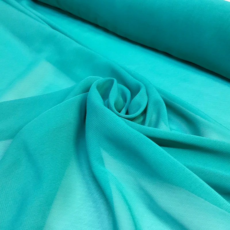 Plain lightweight sheer chiffon dress scarf fabric 150cm wide M2073